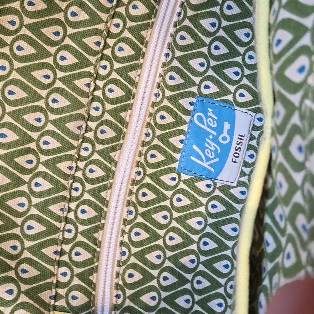 Fossil Key-Per Stylish Floral Patterned Shoulder/Messenger/Briefcase Bag - Picture 10 of 13